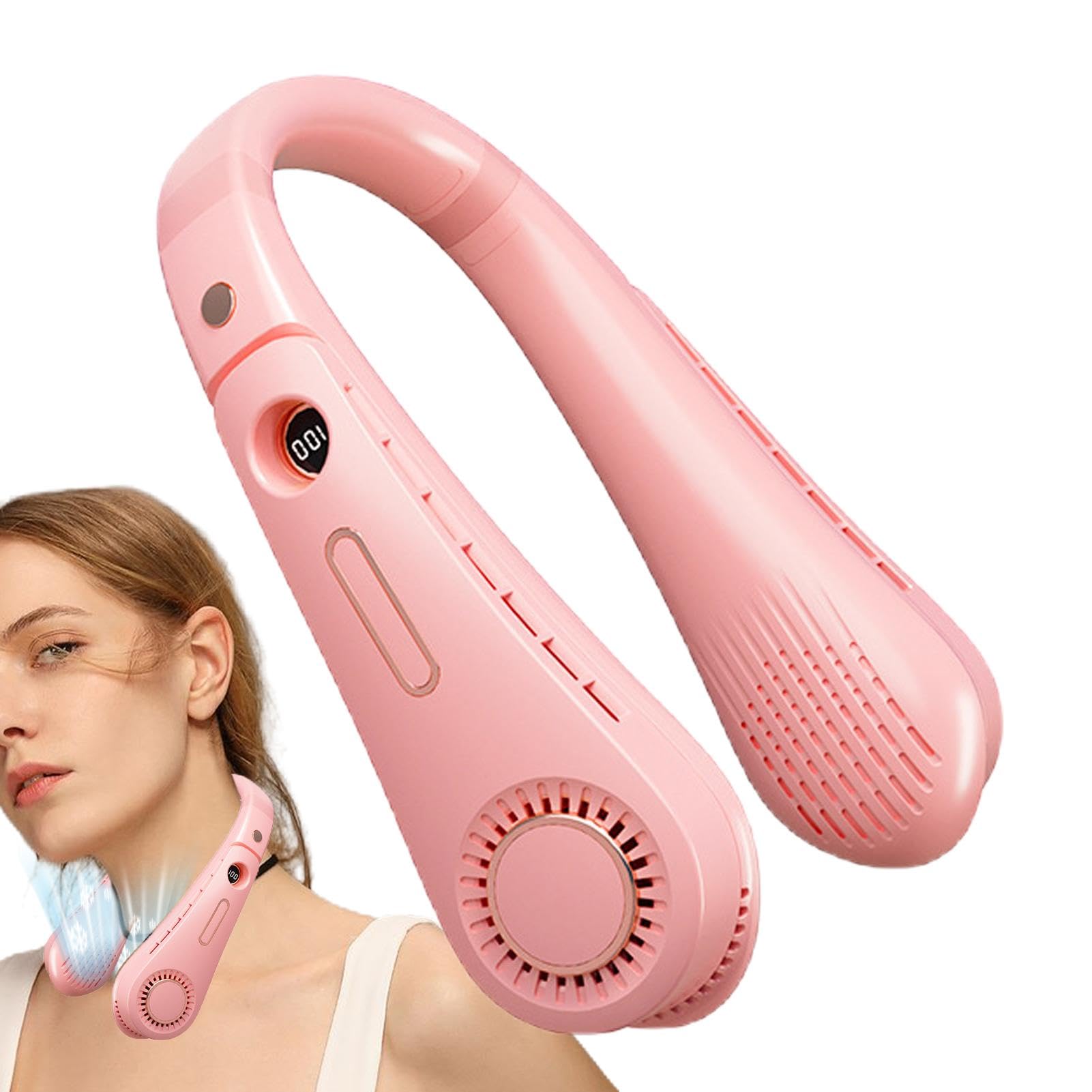 Amazon.co.jp: パーソナルネックファン - 360°冷却パーソナルファン